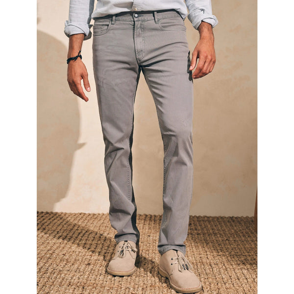 Faherty Comfort Twill 5 Pocket 2.0 Pants Mens 33x33 Rugged Gray Stretch NWT