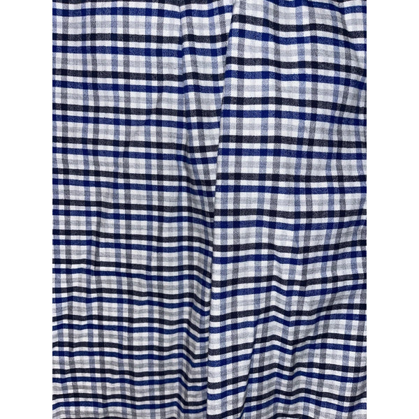 Charles Tyrwhitt Heavy Cotton Blend Slim Button Down Shirt Checkered Men's Sz. L