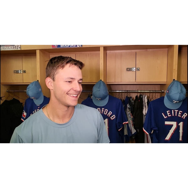 Jack Leiter Signed Official MLB Baseball Texas Rangers Full Rookie Signature