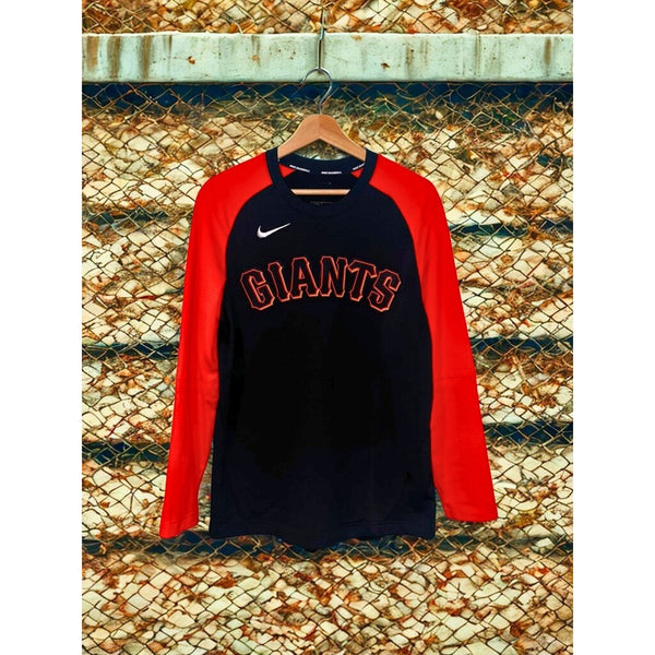 San Francisco Giants Nike Authentic Collection Pullover Sweatshirt S Black/Orang