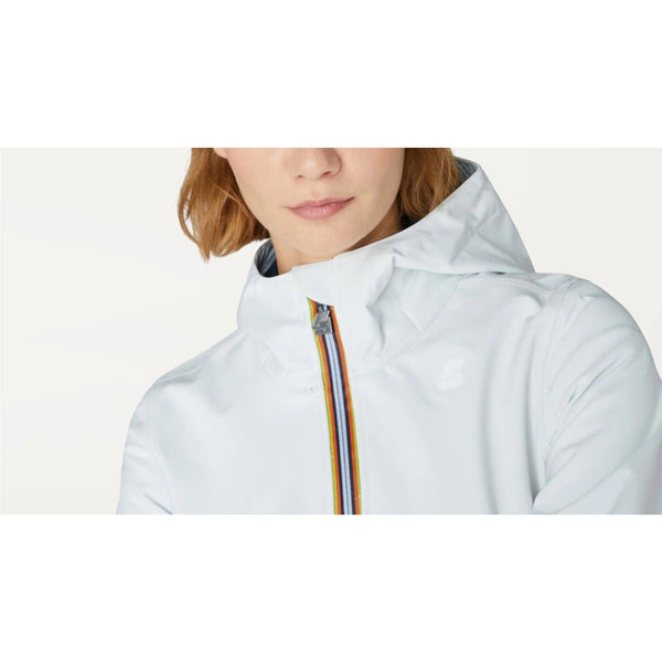 K-Way Women's Jacket Lil Bonded Micro Ripstop K008Jx0 Pink Papyrus Sz. 8 NWT