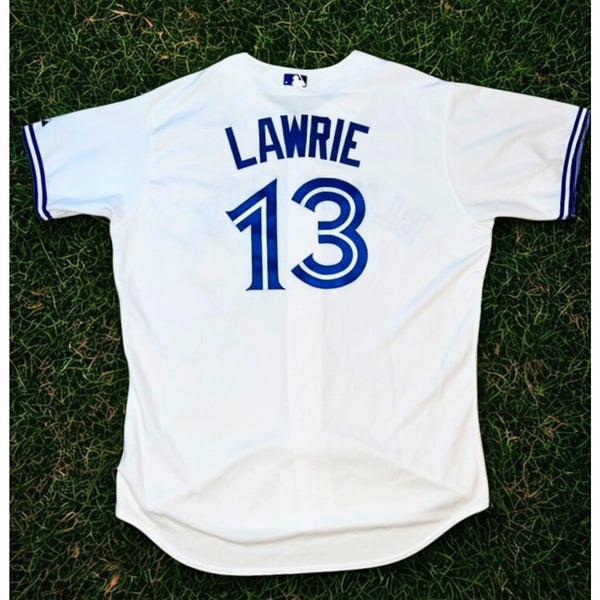 Toronto Blue Jays Brett Lawrie #13 Majestic Authentic Jersey Size 52 2XL MLB USA