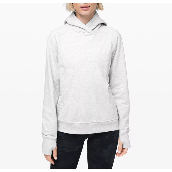 Lululemon Scuba Pullover Cotton Terry Size 8 White 01165