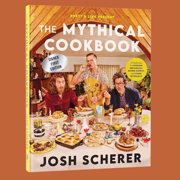 Mythical Cookbook Signed By Rhett & Link & Chef Josh Scherer GMM Good Morning