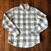 Taylor Stitch Moto Utility Shirt Ash Plaid Organic Cotton Flannel Mens 40