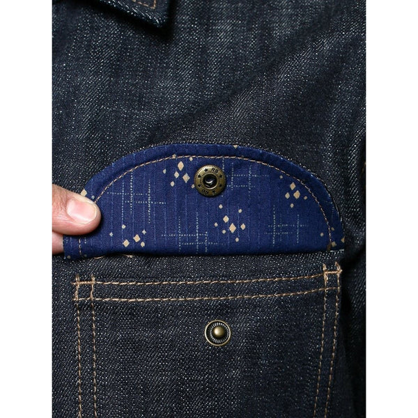 Rogue Territory Cryptic Japanese Selvedge Denim Service Shirt 2XL RGT Rare NWOT