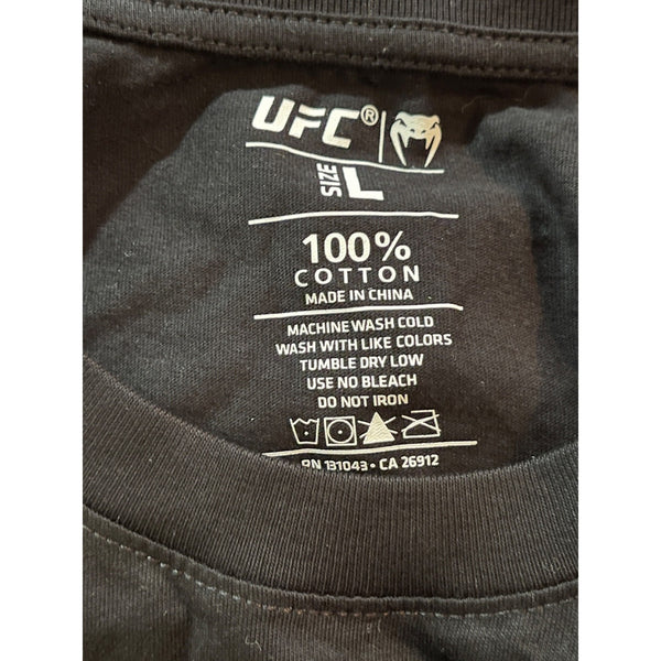 UFC Venum Adrenaline Unrivaled T-Shirt Mens Large Black NWT Official Fight Tee