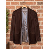 Valenza Loro Piana Cashmere Blazer Men's 44L Brown Sport Coat Made Canada