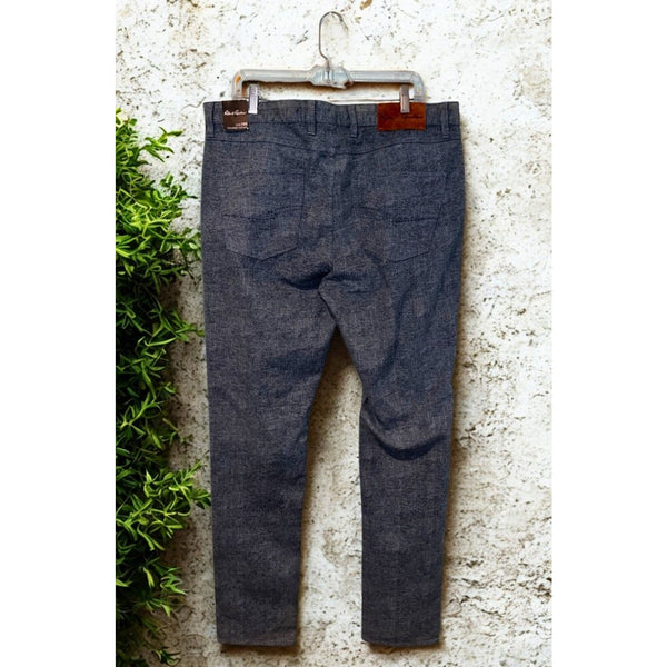 Robert Graham Bessel Kipling Indigo Pants Mens 38x35 Tailored Stretch NWT