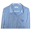 Lucky Brand Tencel Jersey Shirt Mens XL Blue Button Up Long Sleeve