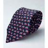 Salvatore Ferragamo Silk Tie USA Flag Patriotic Navy Made Italy Luxury Vintage