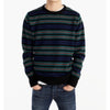 J.Crew Lambswool Crewneck Sweater Men’s Large Tartan Stripe Knit Pullover