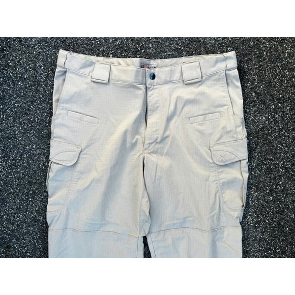 5.11 Tactical Stryke Pants Mens 40x30 Khaki Cargo Ripstop Regular Fit EUC