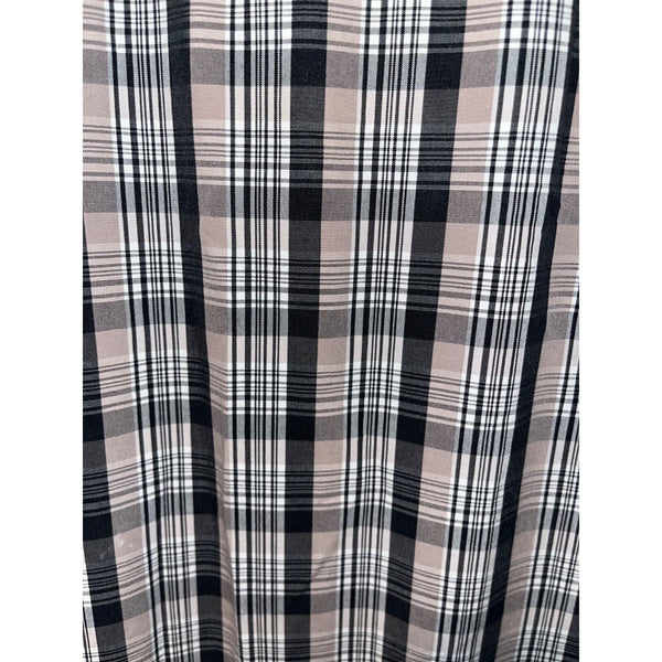 David Donahue Toast Brushed Plaid Shirt Mens M MSRP $165