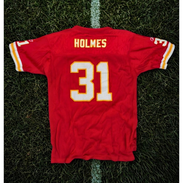 Kansas City Chiefs Priest Holmes #31 Reebok NFL Jersey Youth XL 18/20 Red EUC