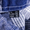 Barbour Tailored Fit Plaid Button Shirt Men's XL Blue White Cotton Long Sleeve