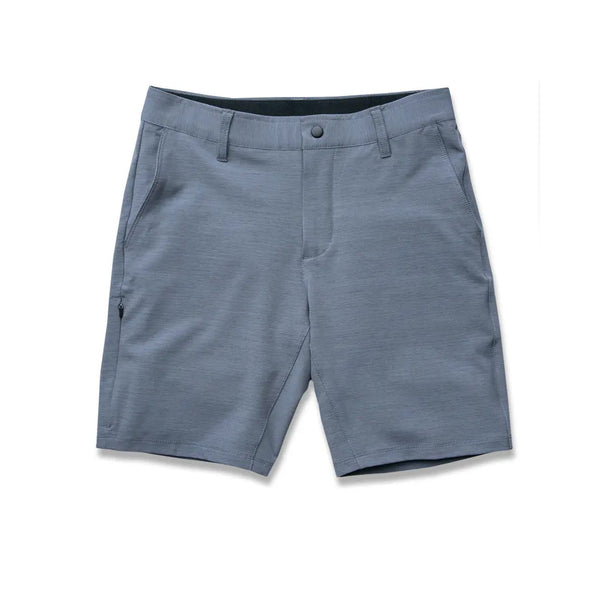 BYLT Kinetic Shorts L Gray Iron Performance Chino 32x9 Zip Pocket NWOT