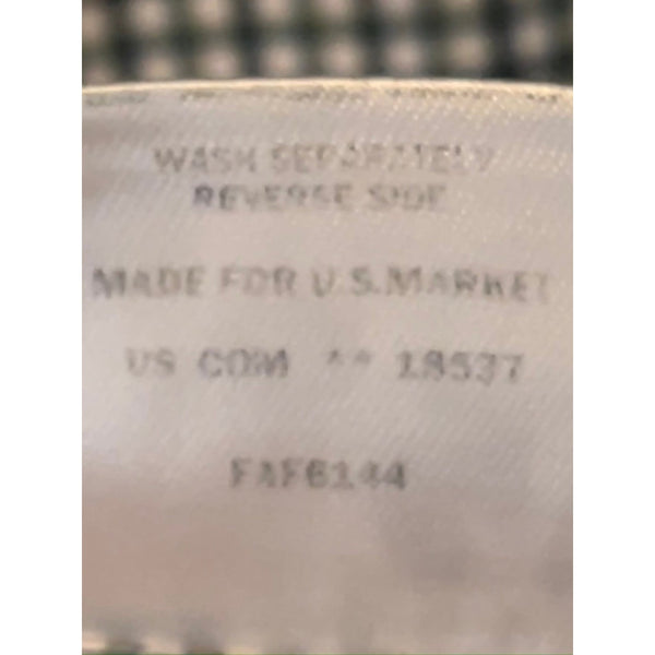 Loro Piana Italy Cotton Flannel Gingham Button Down Shirt Men's 3XL MAB1852