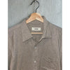 Buck Mason Pacific Twill One Pocket Button Up Shirt Mens Medium Brown
