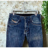 Diesel Timmen 008GE Jeans Mens W31 L34 Medium Wash Blue Straight Button Fly Y2K
