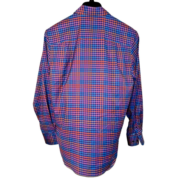 David Donahue Check Fusion Performance Sport Shirt Men's M NWT MSRP $165