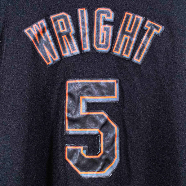 New York Mets David Wright #5 Majestic Black Alt Jersey USA Made Sz. M Rare