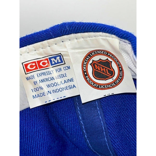 New York Rangers Vintage CCM Snapback Hat 100% Wool NHL Licensed