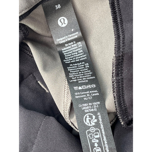 Lululemon ABC Classic-Fit Trouser 26” Warpstreme Silver Drop Men’s Sz 38 NWOT