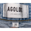 AGOLDE Riley High Rise Straight Cropped Jeans Shatter Wash Sz. 28X26 $188 NWOT