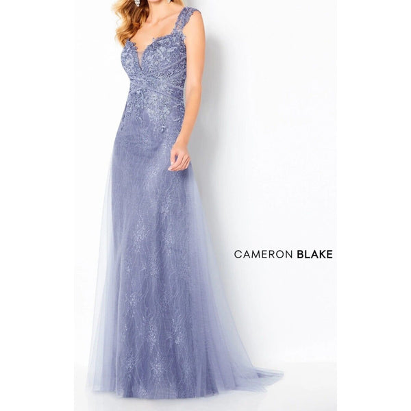 Cameron Blake 220646 Mother of the Bride Dress Delphinuim Sz. 14 (Sample)