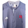 Rutgers University Adidas 1/4 Zip Long Sleeve Windbreaker NCAA Baseball Sz. 2XL