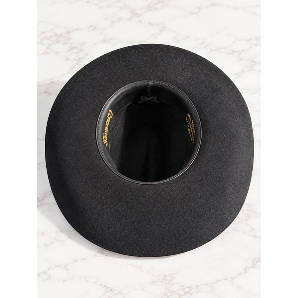 Milano Tuff Hedeman Roughstock 39 Cowboy Hat Black 6 7/8 XX Merino Wool USA