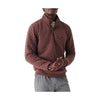 Faherty Epic Quilted Fleece Pullover Burgundy Mens Large Snap Pocket