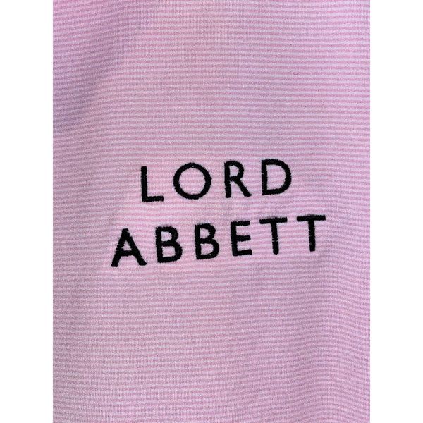Peter Millar Lord Abbett Polo Mens M Summer Comfort Jubilee Stripe Pink NWT