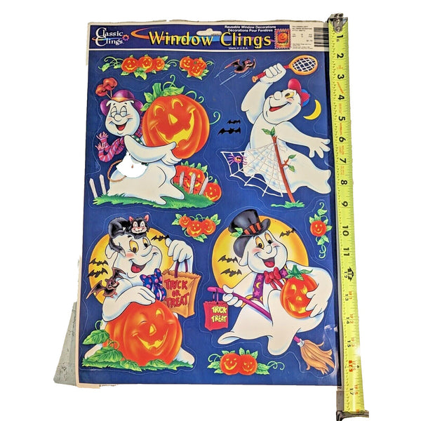 Halloween Decor Ghosts 2000 Classic Clings Window Clings Stickers NOS