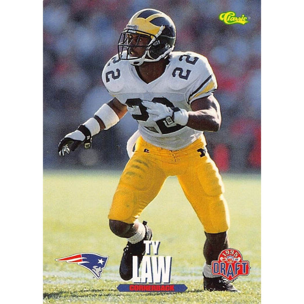 Michigan Wolverines Ty Law #22 Champion Jersey White USA Size XL Vintage