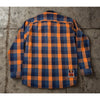 Red Bull KTM Racing Team Flannel Shirt 2XL Orange Plaid Button Up NWOT Moto