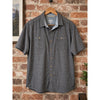 Kuhl Karib Stripe Shirt Men's XL Gray Short Sleeve Performance Button Up 7460