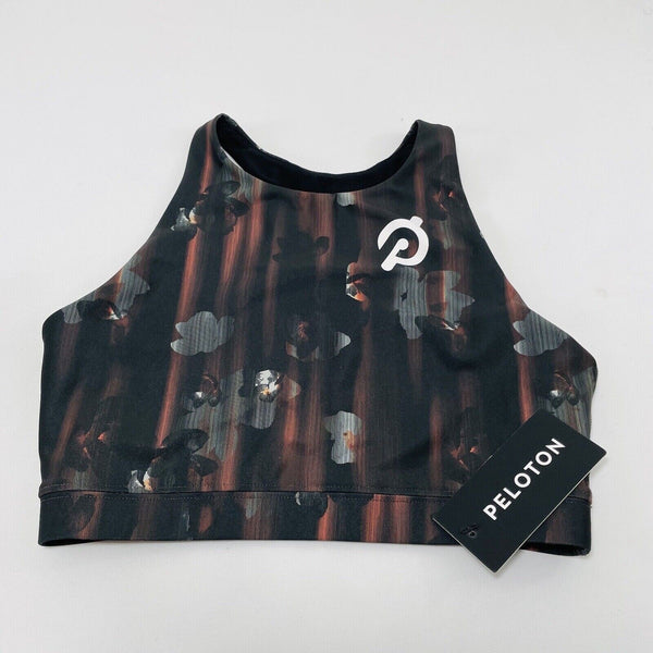 PELOTON Show Up Floral High Neck Sports Bra Size Small NWT