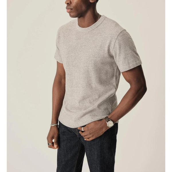 Buck Mason Field-Spec Cotton Heavy Tee Speckle Grey XL NWT Heavyweight $62