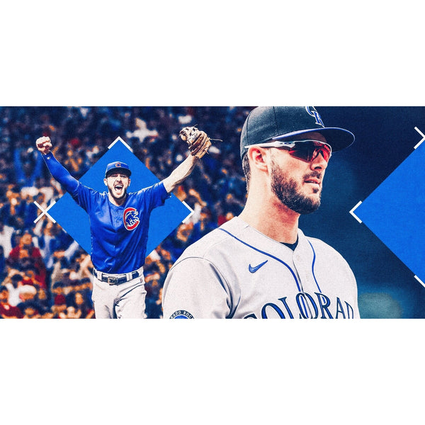 Kris Bryant Chicago Cubs Rockies Signed OMLB Baseball Side Panel NL MVP WS Champ