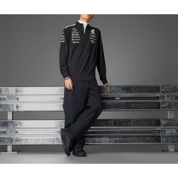Adidas Mercedes AMG Petronas F1 Team 1/4 Zip Sweatshirt Motorsport Sz M NWOT