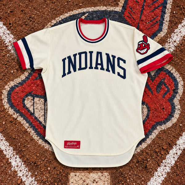 Cleveland Indians Chief Wahoo Rawlings #28 Jersey Sz 42 USA Vintage 70s 80s
