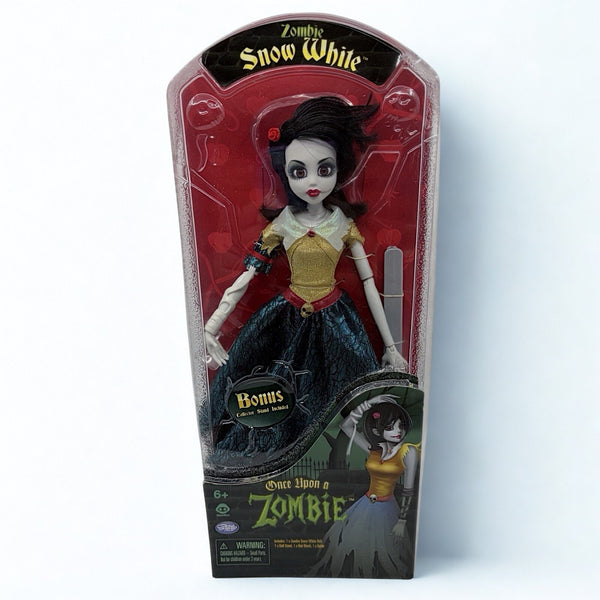Once Upon a Zombie Snow White 11” Doll WowWee 2012 New Sealed Collector Stand