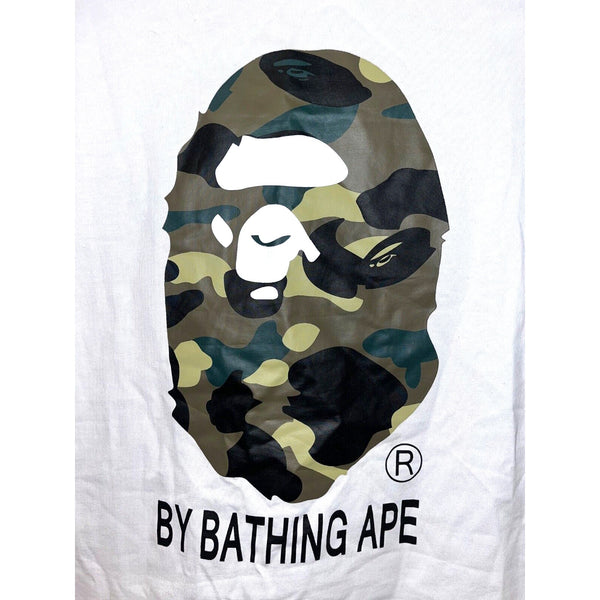 A Bathing Ape BAPE 1st Camo Ape Head T Shirt White Sz M Streetwear Japan