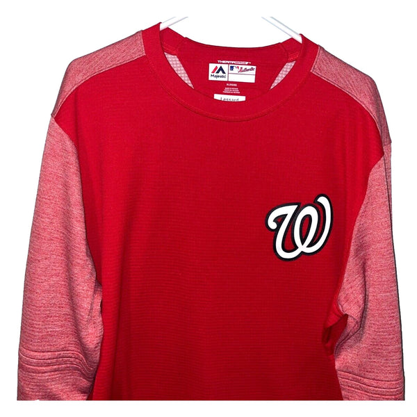 Washington Nationals Majestic On Field Tech Fleece Pullover Team Issued Sz. XL
