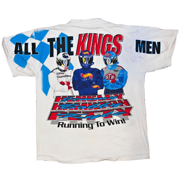 Petty Enterprises All The Kings Men Horses Racing T-Shirt 1997 Vintage Sz. XL