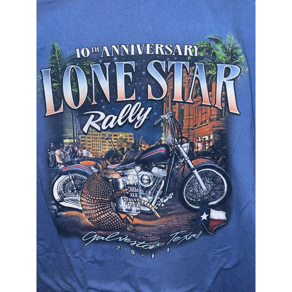 Lonestar Rally Texas 2011 10th Anniversary Armadillo Motorcycle Rally Sz. XL