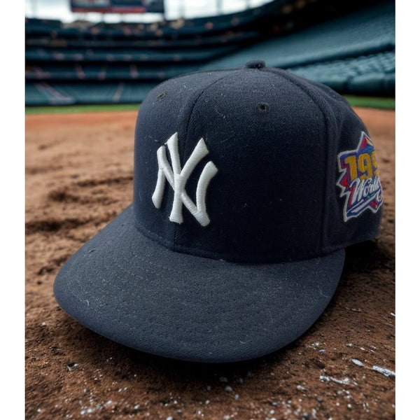 New York Yankees 1999 World Series New Era 59FIFTY Hat 7 1/4 USA Wool Vintage