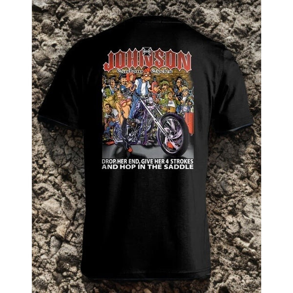 Big Johnson Motorcycles West Coast Choppers OCC Parody XL Biker Motorcycle Faded